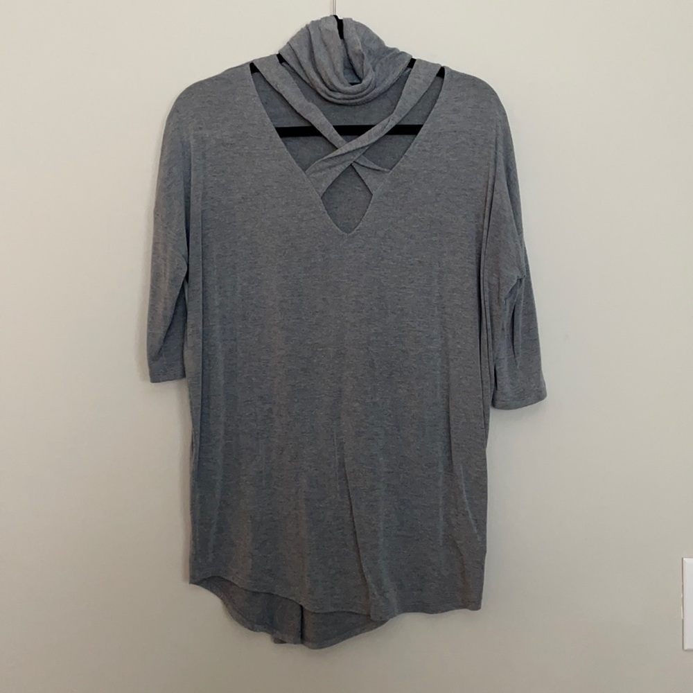 Express gray top